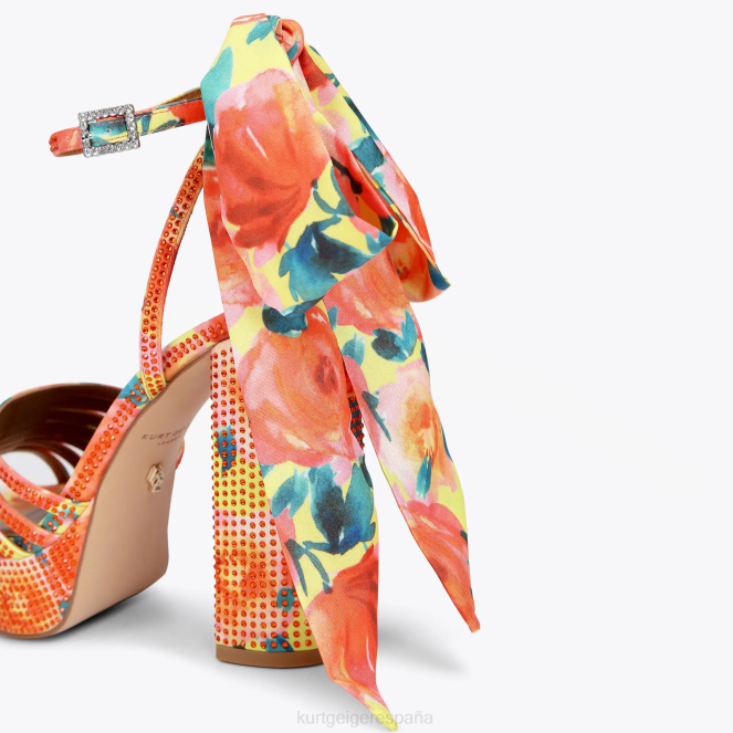 Kurt Geiger mujer plataforma london pierra anudada al tobillo 2LPR288 | calzados naranja